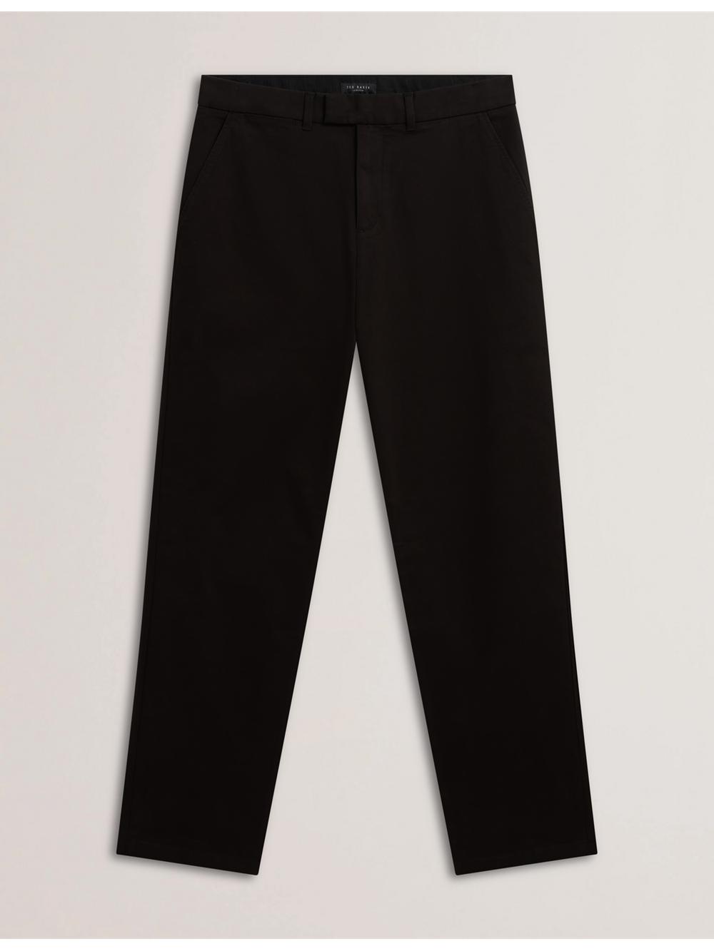 Black Ted Baker BATFORD - Slim Fit Cotton Blend Chinos Men Trousers | Ireland  7604-ZPUBL