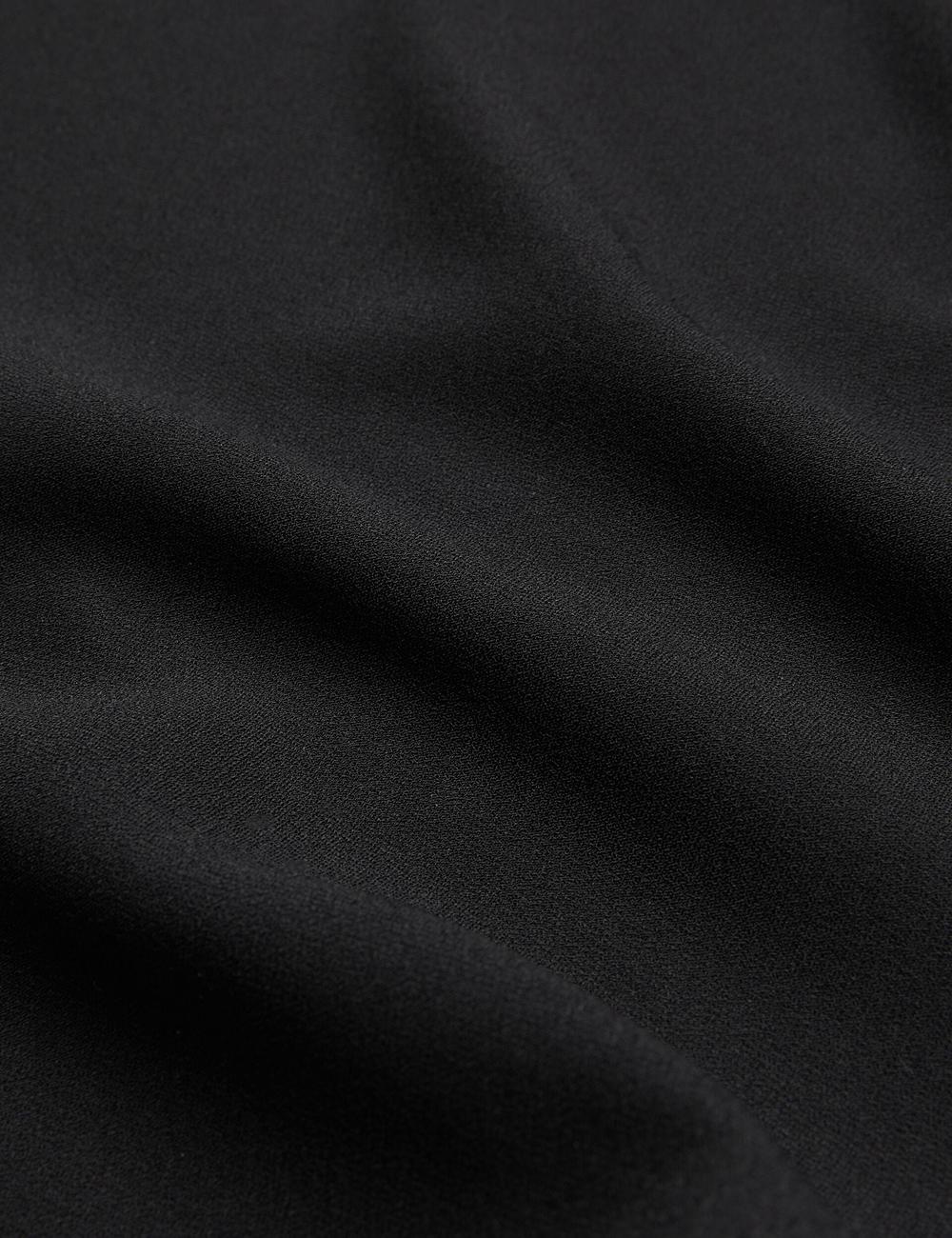 Black Ted Baker CHERIKA - Batwing Short Sleeve Satin Women Blouses | Ireland  5809-BRSAF