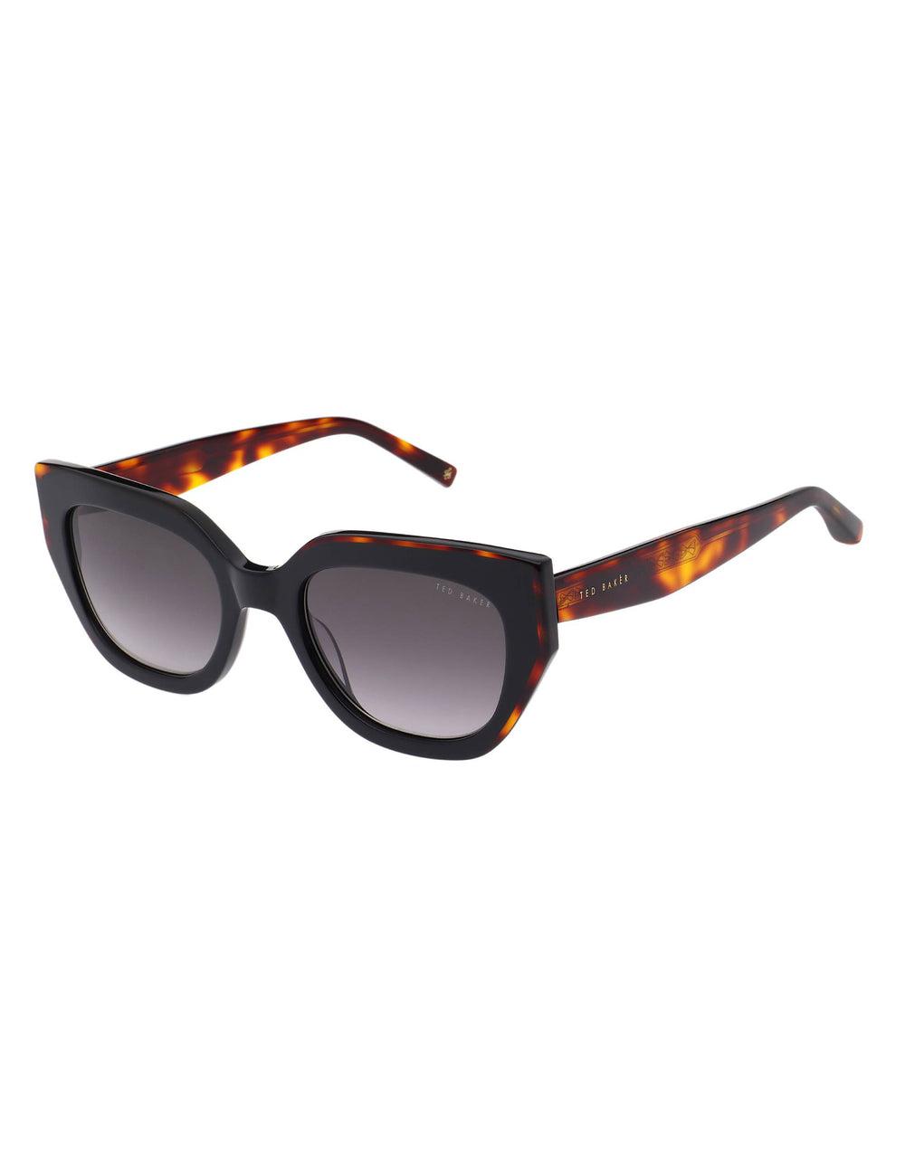 Black Ted Baker CORAL - Chunky Cat Eye Acetate Women Sunglasses | Ireland  6840-NYAMQ
