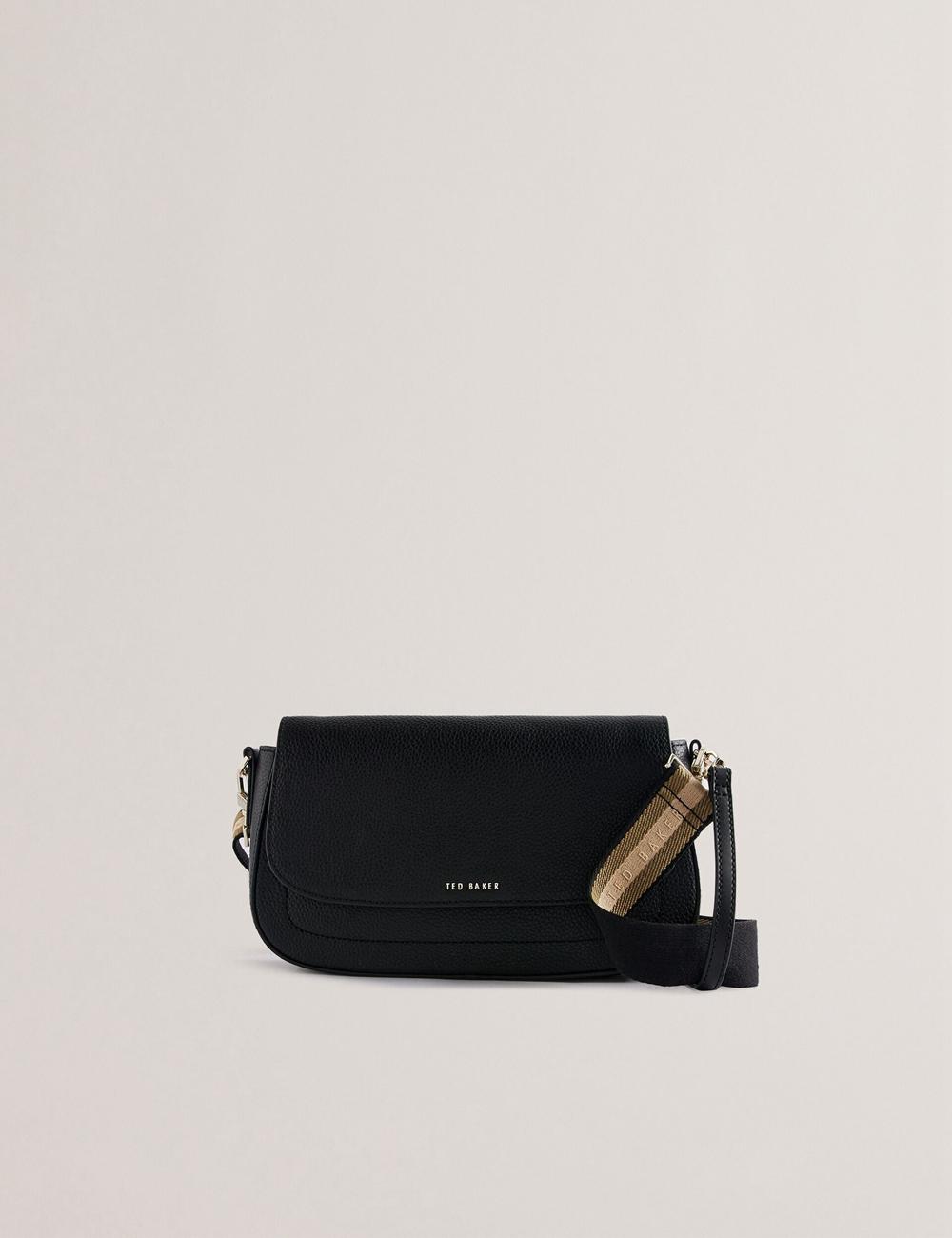 Black Ted Baker DARILIE - Leather Webbing East West Satchel Women Satchel Bags | Ireland  8614-IFLSO