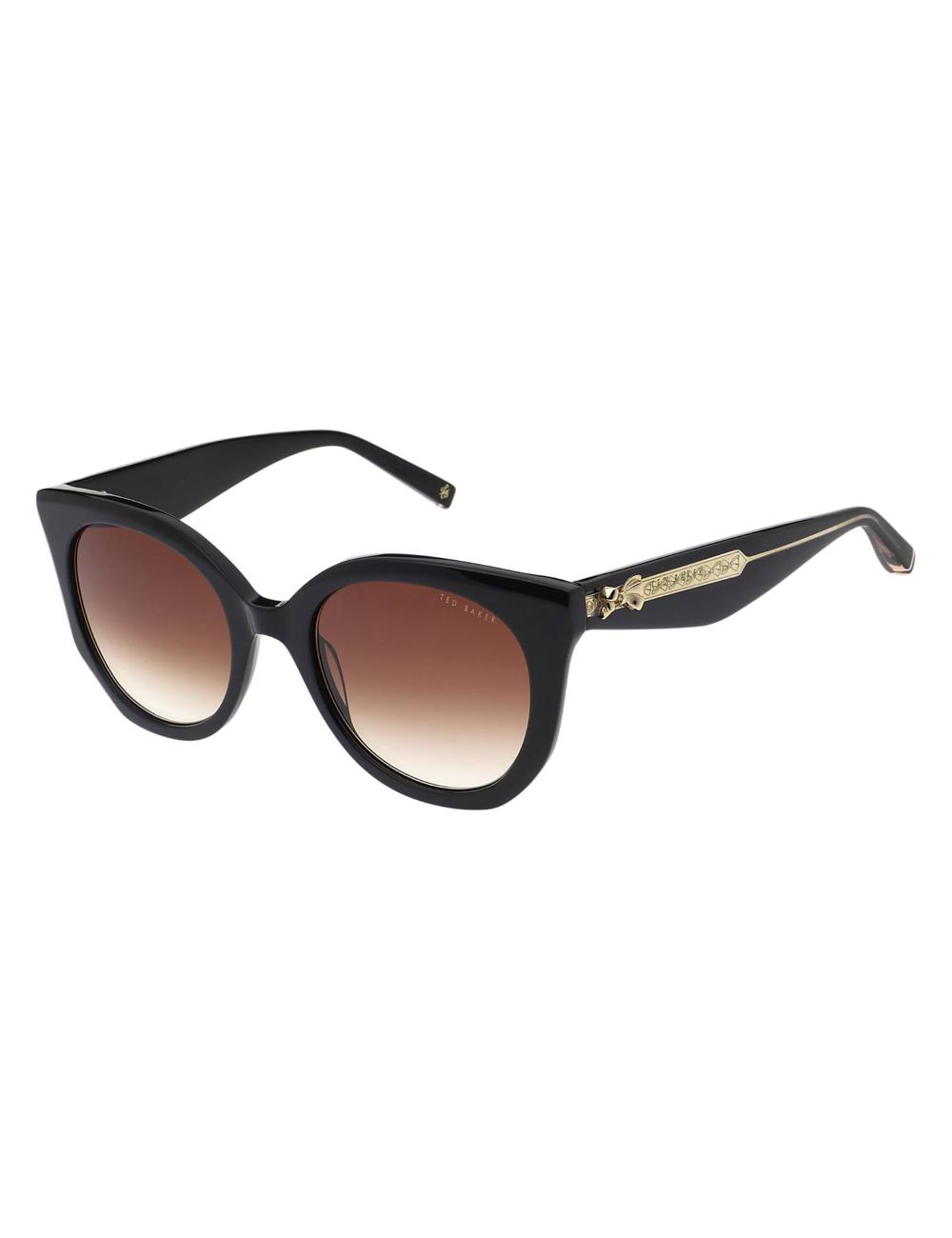 Black Ted Baker ELEN - Oversized Cat Eye Bow Detail Women Sunglasses | Ireland  4601-EGKVQ