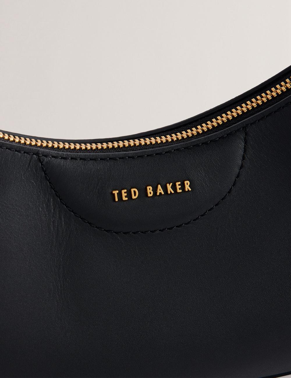 Black Ted Baker ESSIY - Leatheruette With Webbing Strap Women Shoulder Bags | Ireland  5679-EJTSD