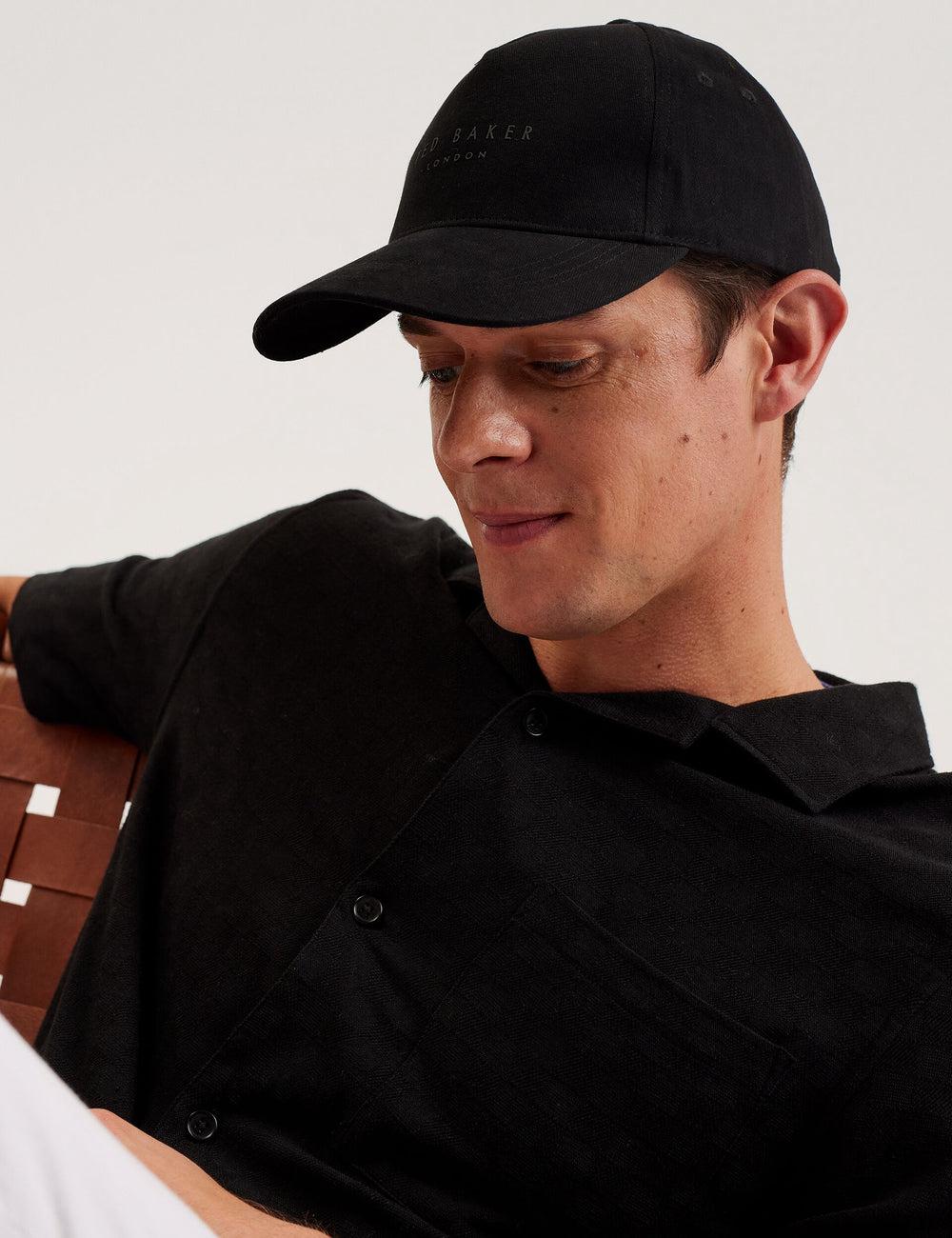 Black Ted Baker FREDDS – Branded Men Baseball Caps | Ireland  6302-DANSZ