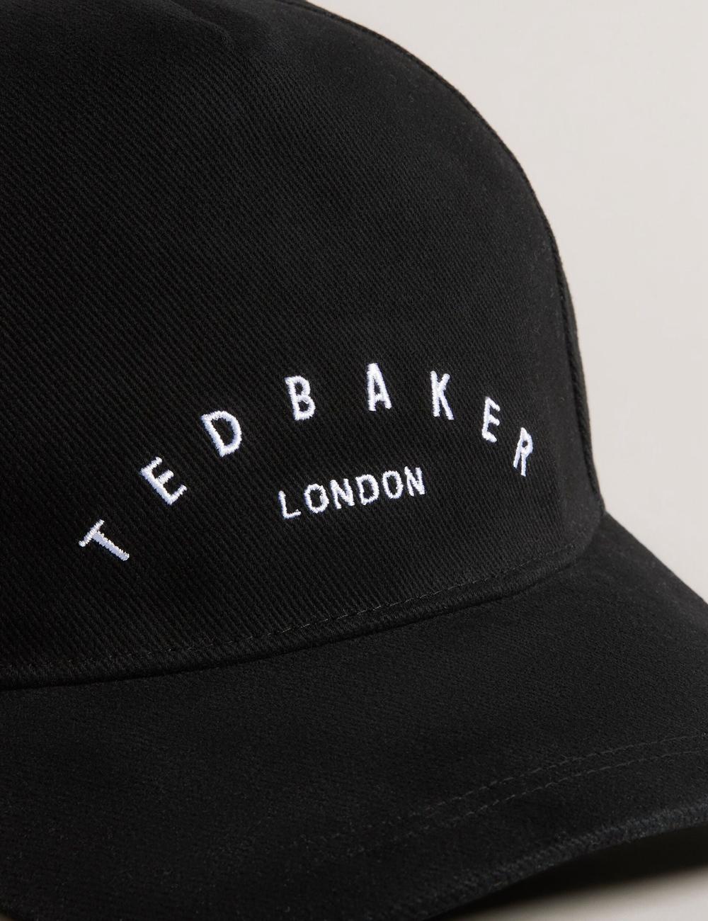 Black Ted Baker FRREDDI - Embroidered Logo Canvas Men Baseball Caps | Ireland  1628-OEFTA