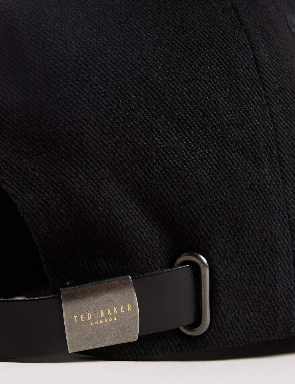 Black Ted Baker FRREDDI - Embroidered Logo Canvas Men Baseball Caps | Ireland  1628-OEFTA