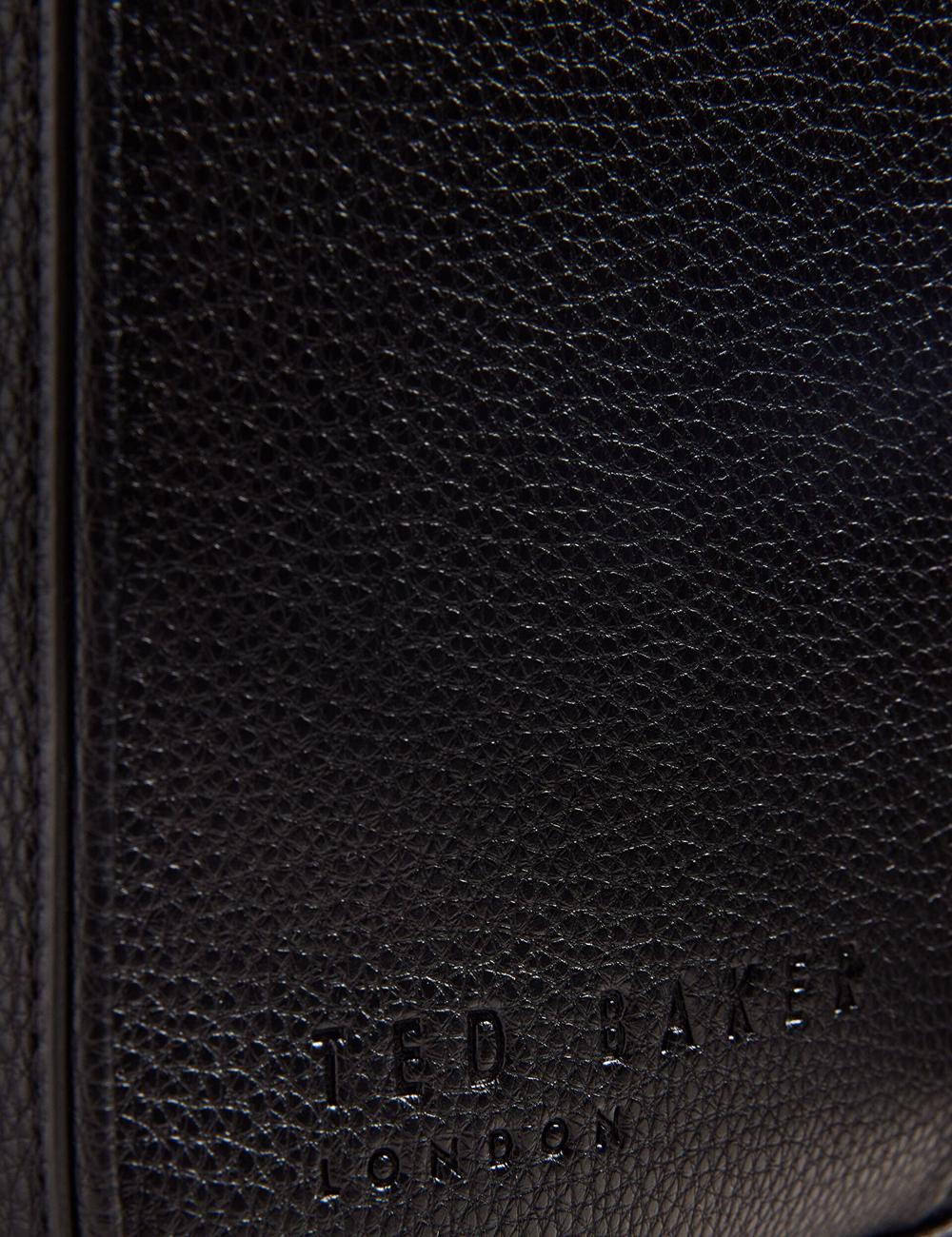Black Ted Baker KADEN - Branded Webbing PU Leather Document Men Shoulder Bags | Ireland  4138-LFIJY