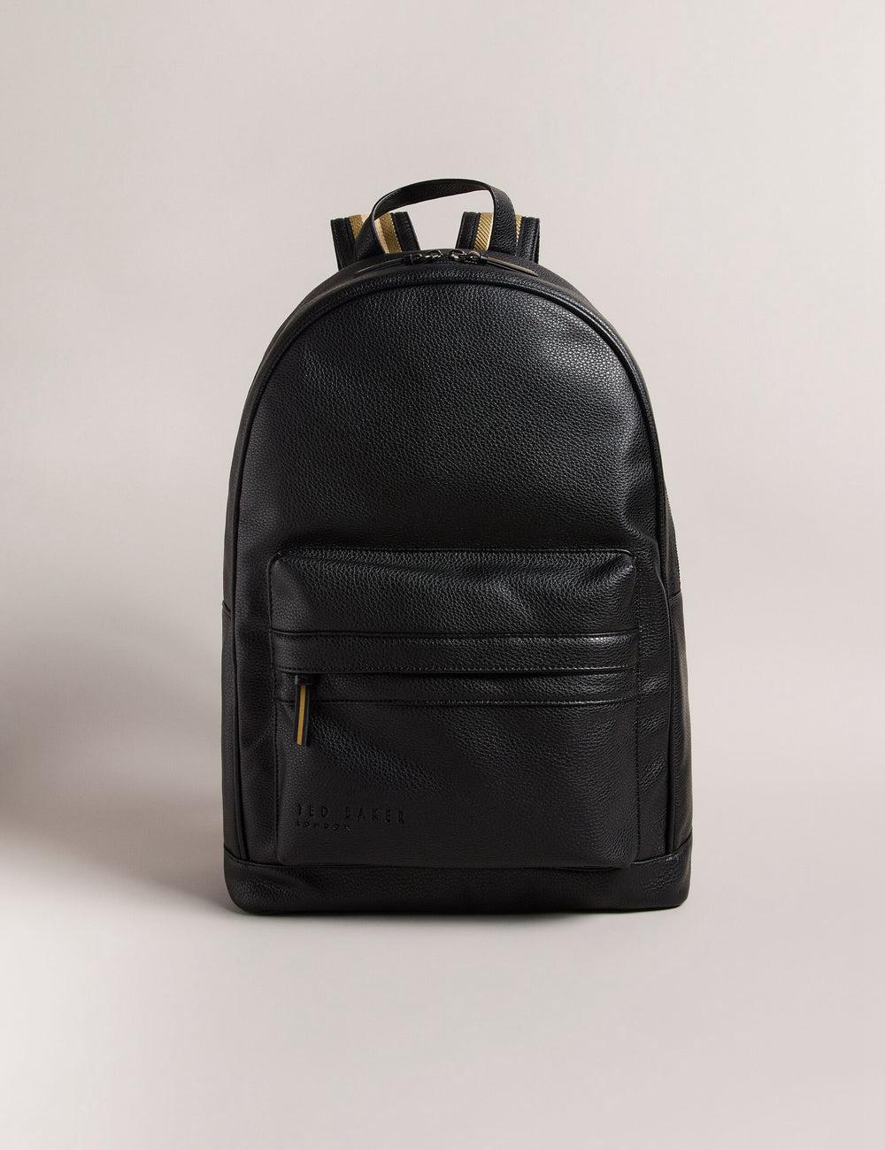 Black Ted Baker KAILEB - Webbing Strap Faux Leather Men Backpacks | Ireland  6784-NLAME