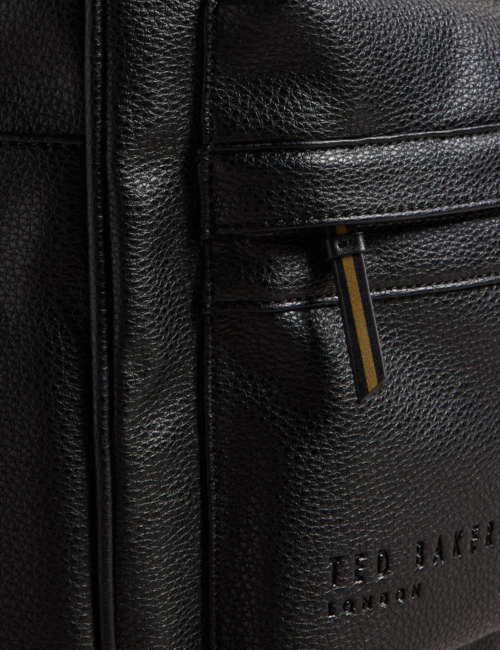 Black Ted Baker KAILEB - Webbing Strap Faux Leather Men Backpacks | Ireland  6784-NLAME
