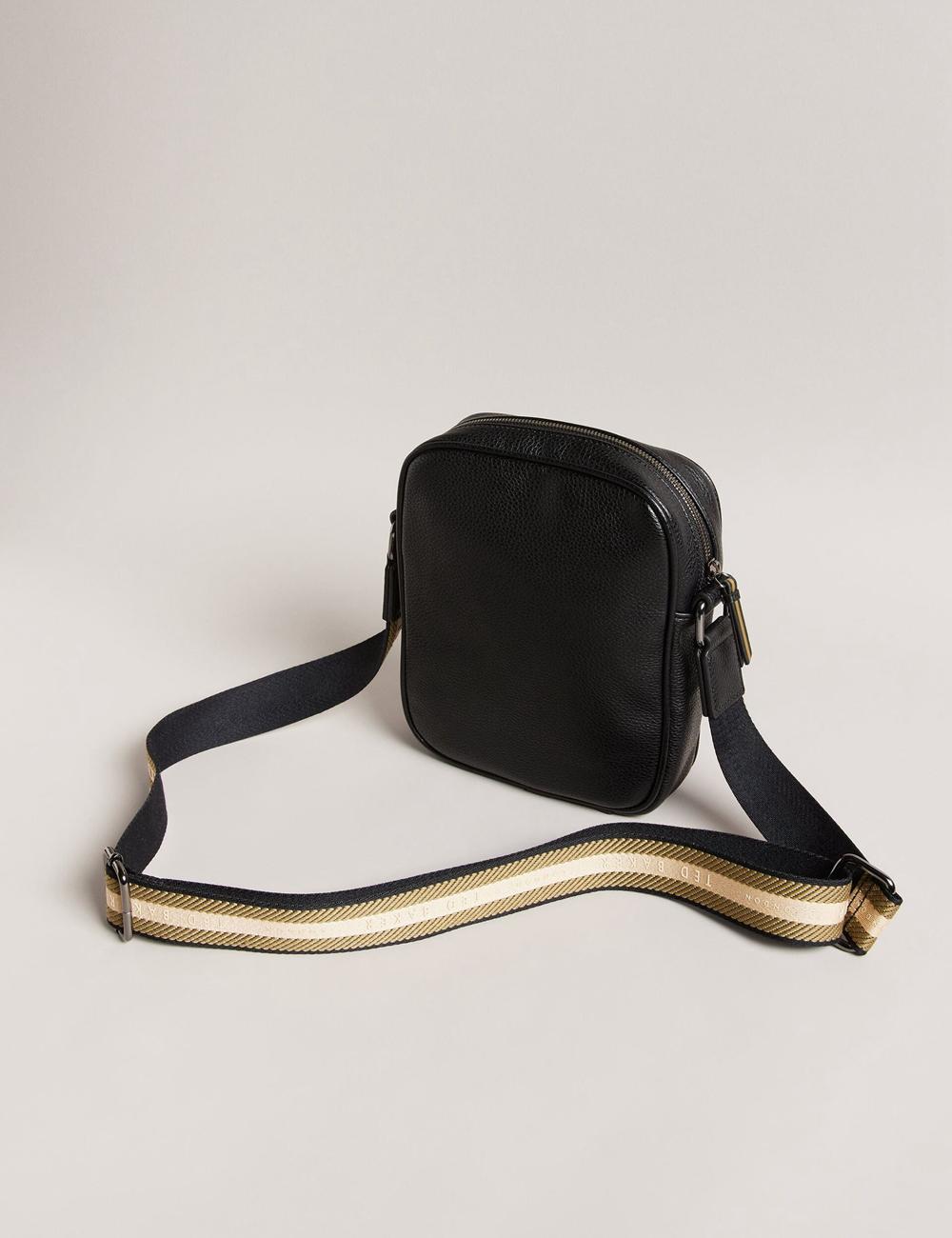 Black Ted Baker KIIAN - Small Reporter Webbing Men Shoulder Bags | Ireland  6943-LECBN