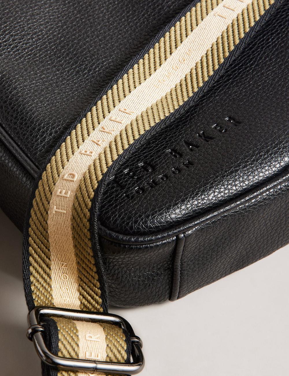 Black Ted Baker KIIAN - Small Reporter Webbing Men Shoulder Bags | Ireland  6943-LECBN
