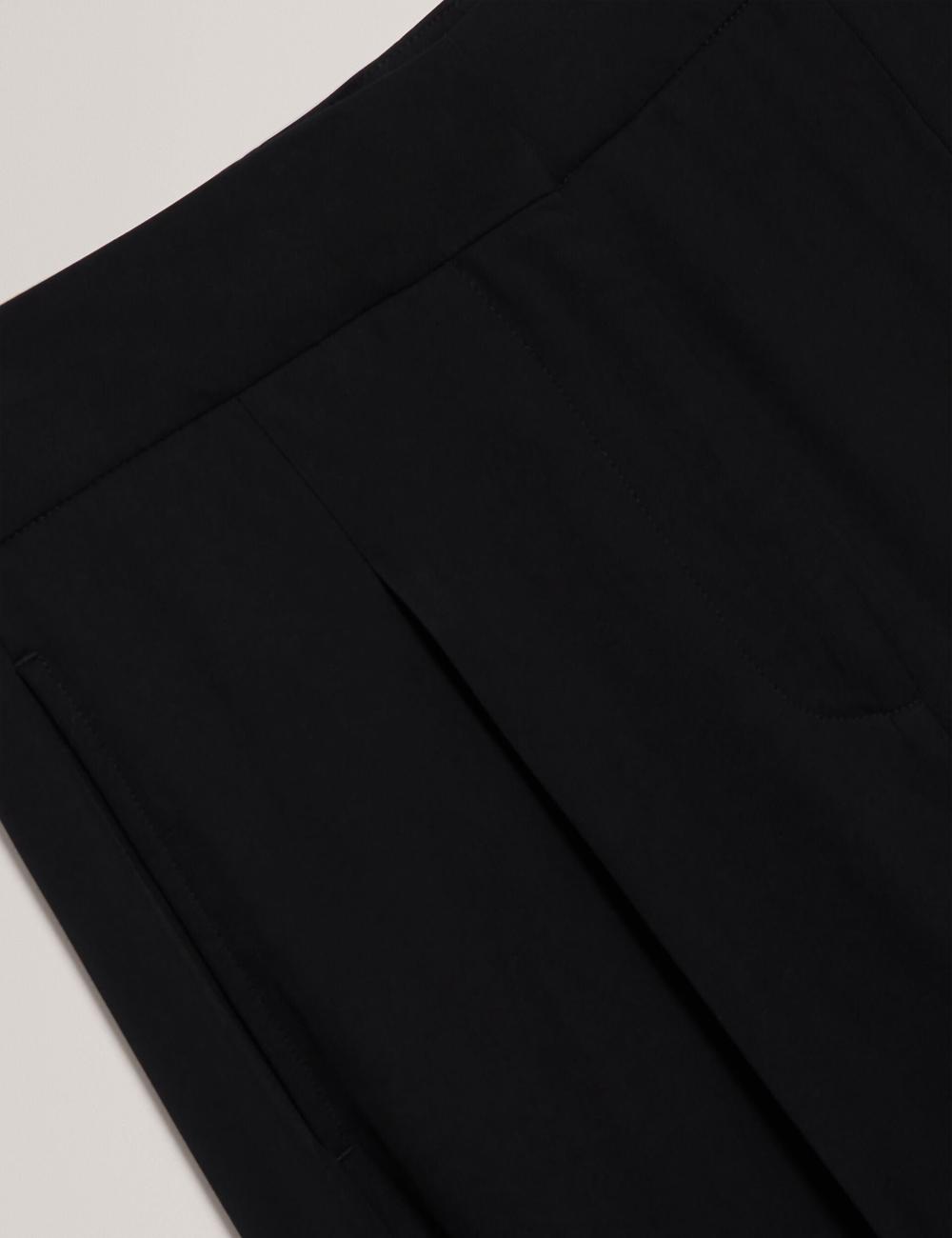 Black Ted Baker KIOLLI - Wool Blend Barrel Leg Tailored Women Trousers | Ireland  2583-XOWJC