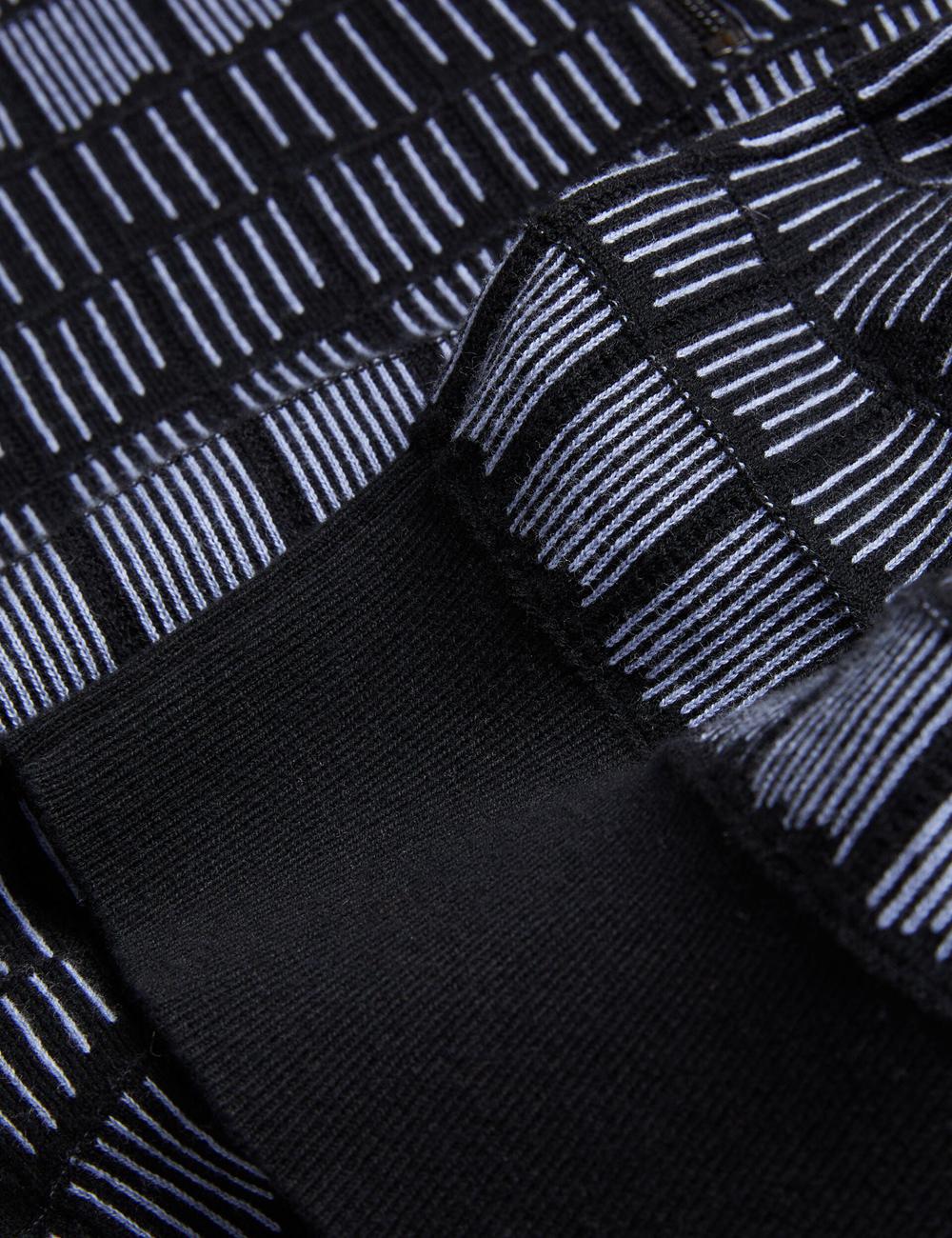 Black Ted Baker LEVERS - Ombre Jacquard Zip Neck Men Polos Shirts | Ireland  1834-KSTBD