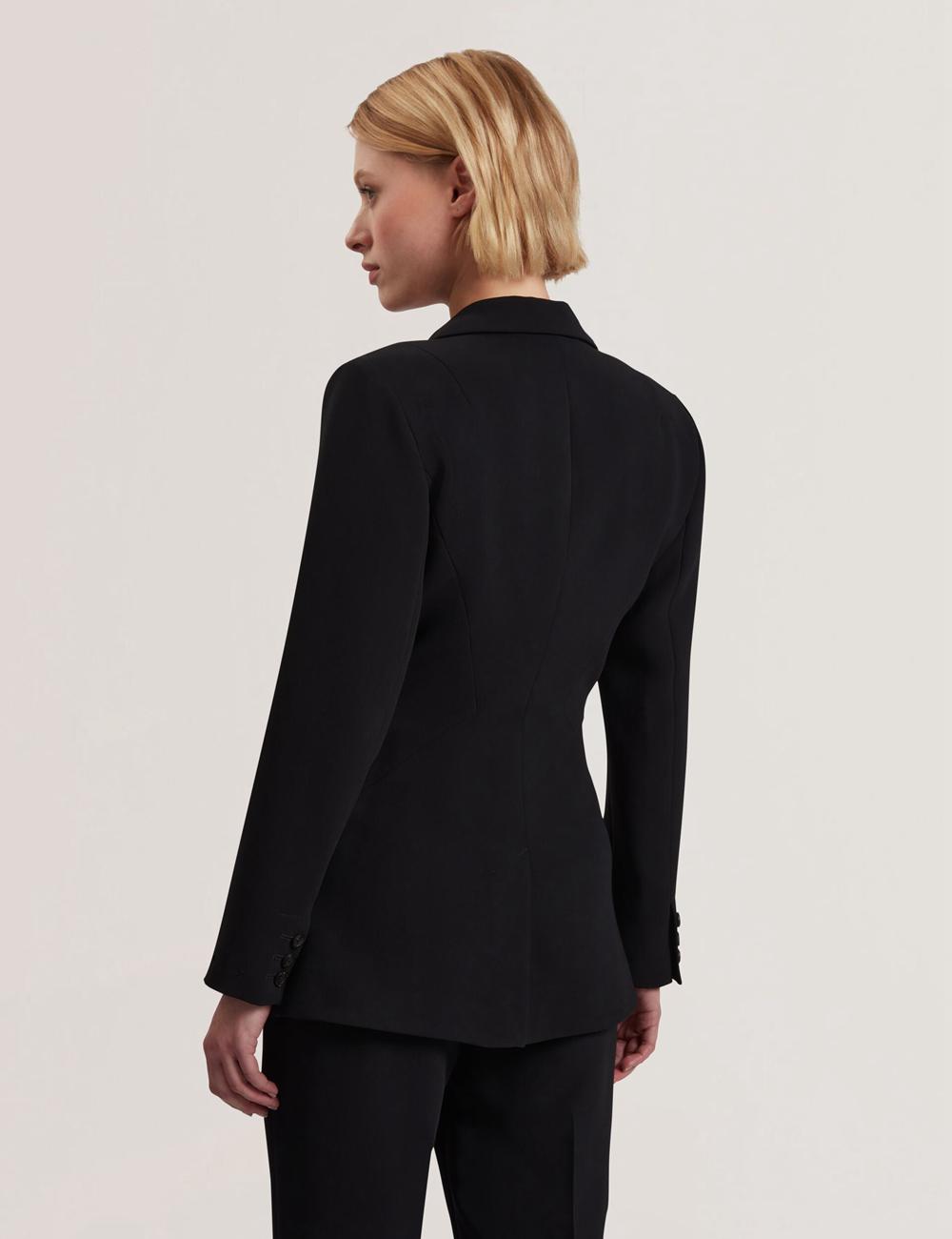 Black Ted Baker MANABL - Slim Fit Single Breasted Tailored Blazer Women Jackets | Ireland  5768-CISYA