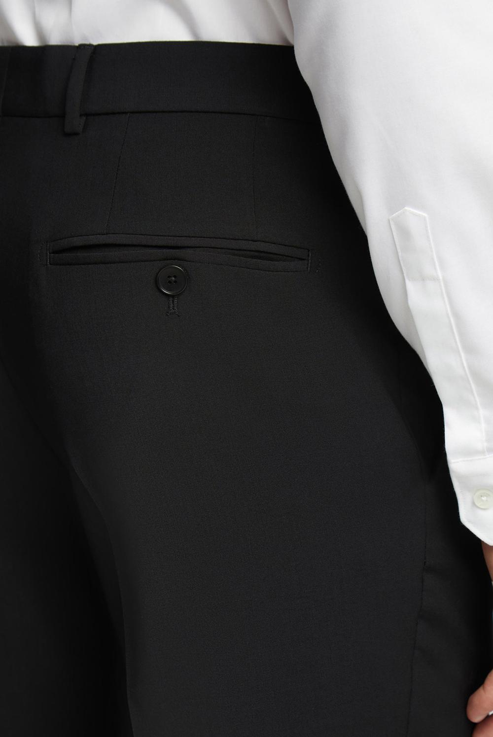 Black Ted Baker PANAMA - Wool Blend Slim Fit Suit Men Trousers | Ireland  9782-BCHIA