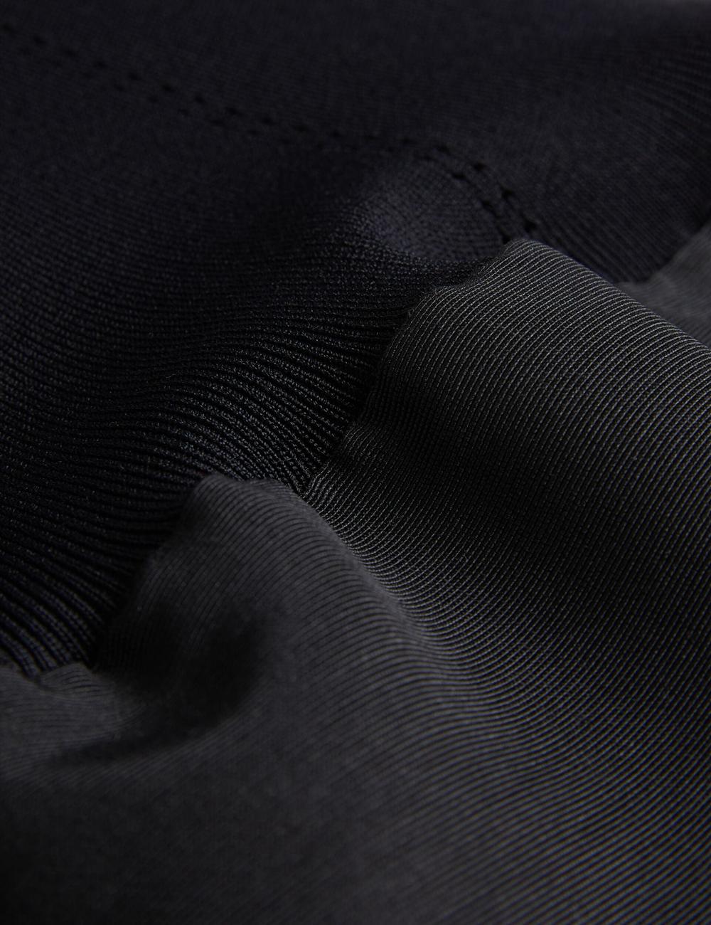 Black Ted Baker PYLIA - Structured With Knitted Bodice Women Maxi Dresses | Ireland  5473-DSFCO