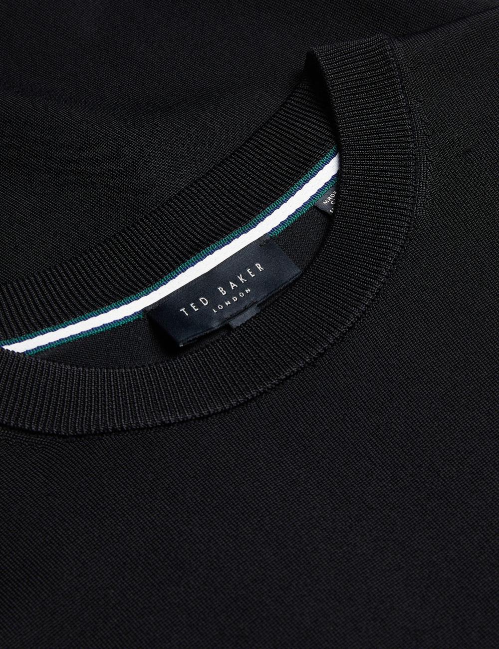 Black Ted Baker REYON - Rayon Crew Neck Short Sleeve Men T-Shirts | Ireland  7895-XVINW