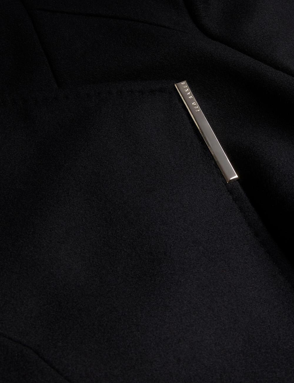 Black Ted Baker ROSELL Wool Women Wool Coats | Ireland  6824-KPXZW