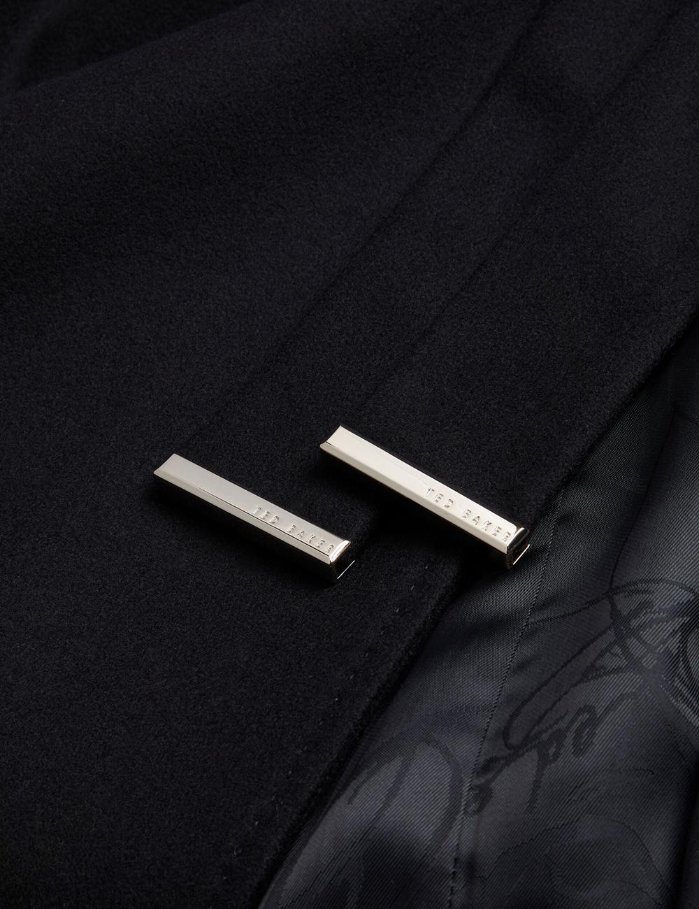 Black Ted Baker ROSELL Wool Women Wool Coats | Ireland  6824-KPXZW