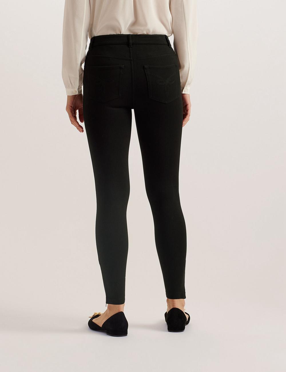 Black Ted Baker STRENTI - Skinny Fit Zip Cuff Women Jeggings | Ireland  8463-PEFZJ