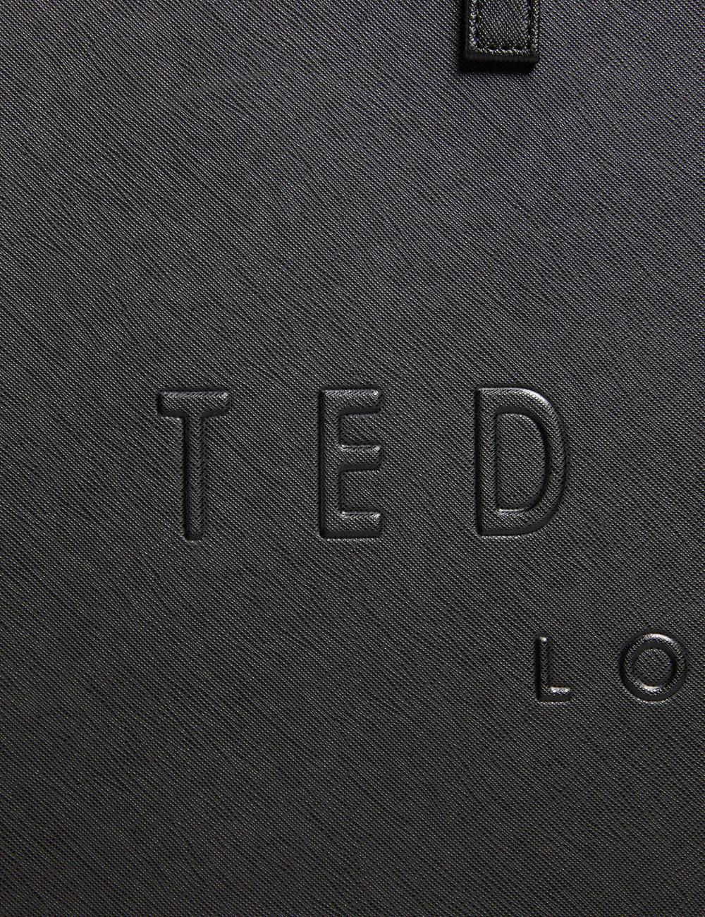 Black Ted Baker SUKICON - Textured Faux Leather Icon Women Tote Bags | Ireland  8610-UVPQL