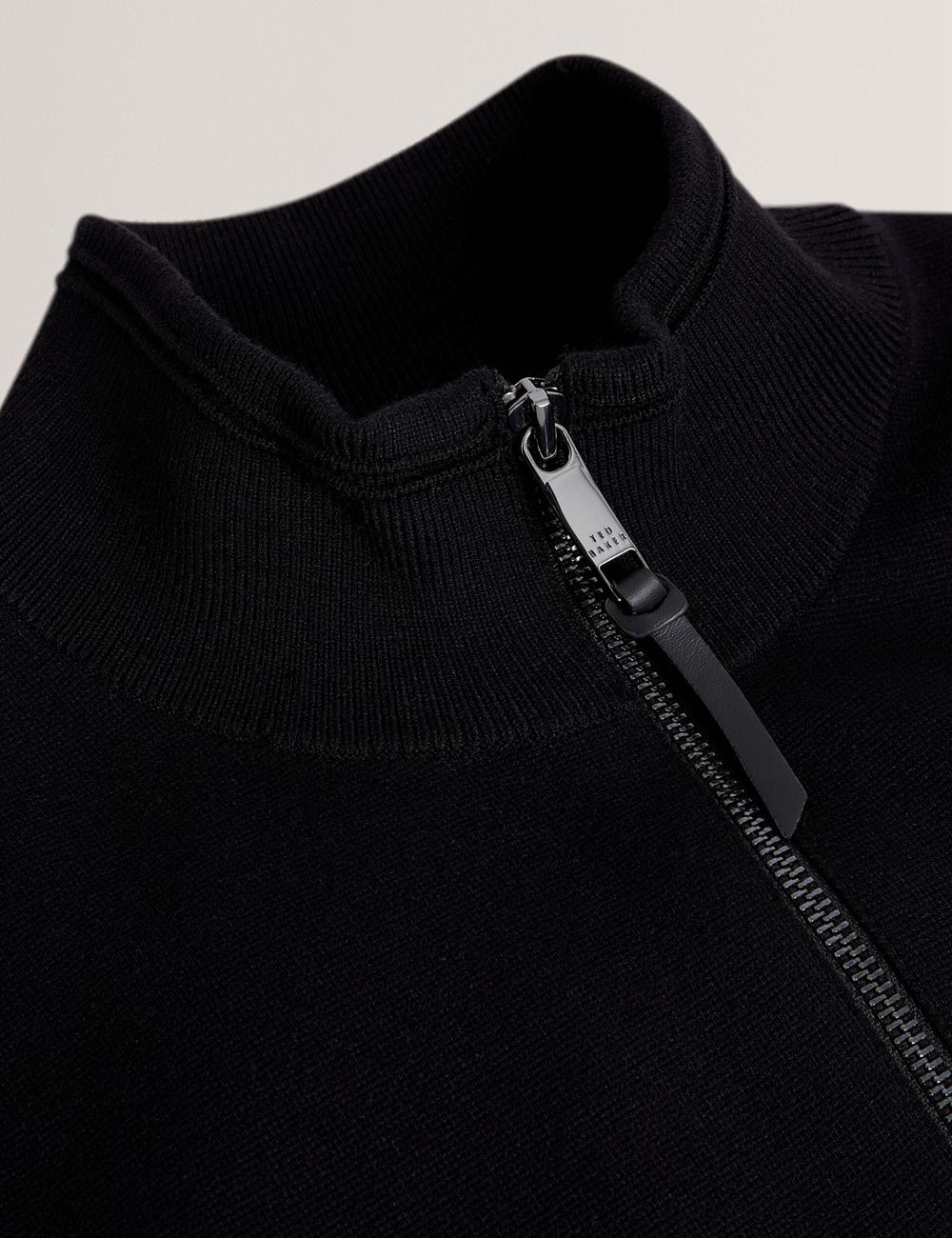 Black Ted Baker TERINCE - Zip-Through Funnel Neck Men Gillets | Ireland  7452-TCBGV