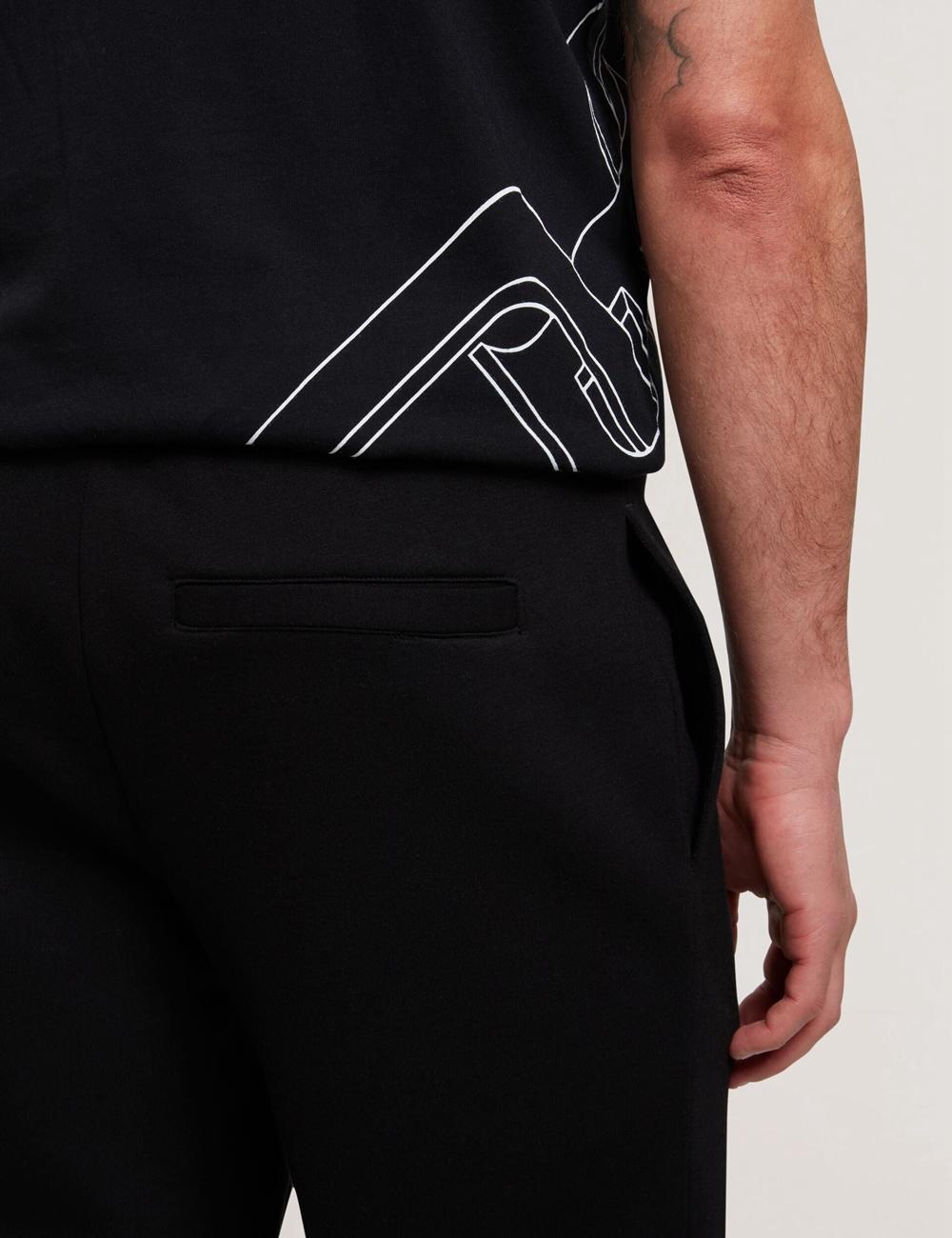 Black Ted Baker UAVER Slim Fit Neoprene Men Joggers | Ireland  8945-RKDOZ