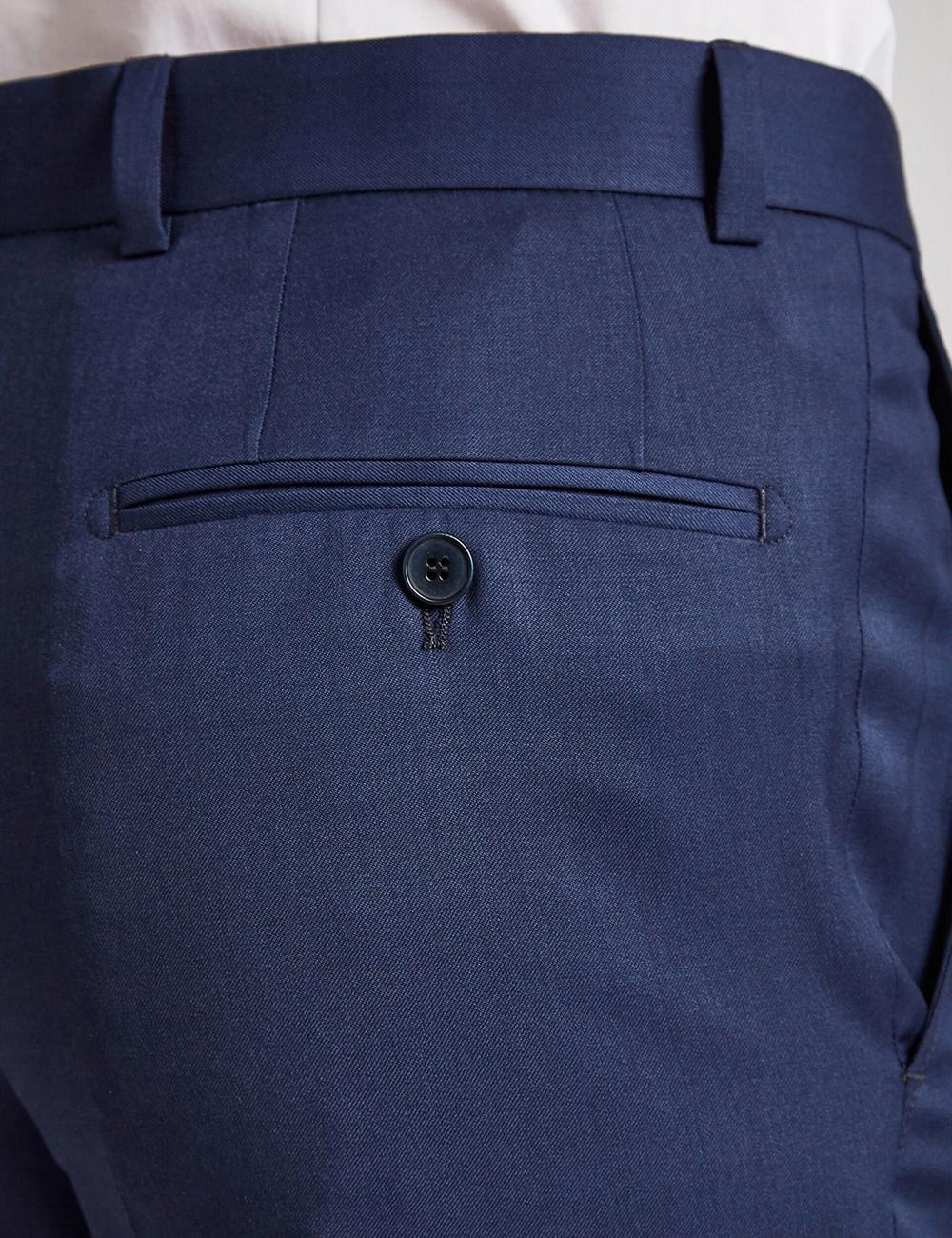 Blue Ted Baker FINLAYTS - Twill Wool Slim Fit Suit Men Trousers | Ireland  3014-HDPAX