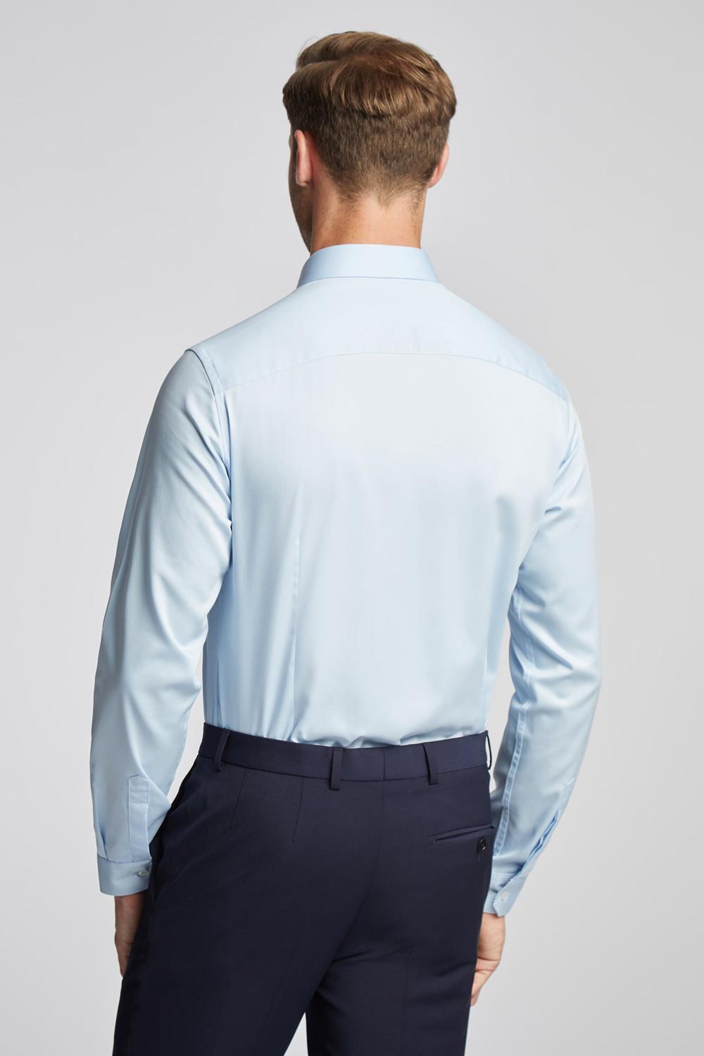 Blue Ted Baker ISLA - Slim Fit Pure Cotton Men Formal Shirts | Ireland  7602-HAONJ