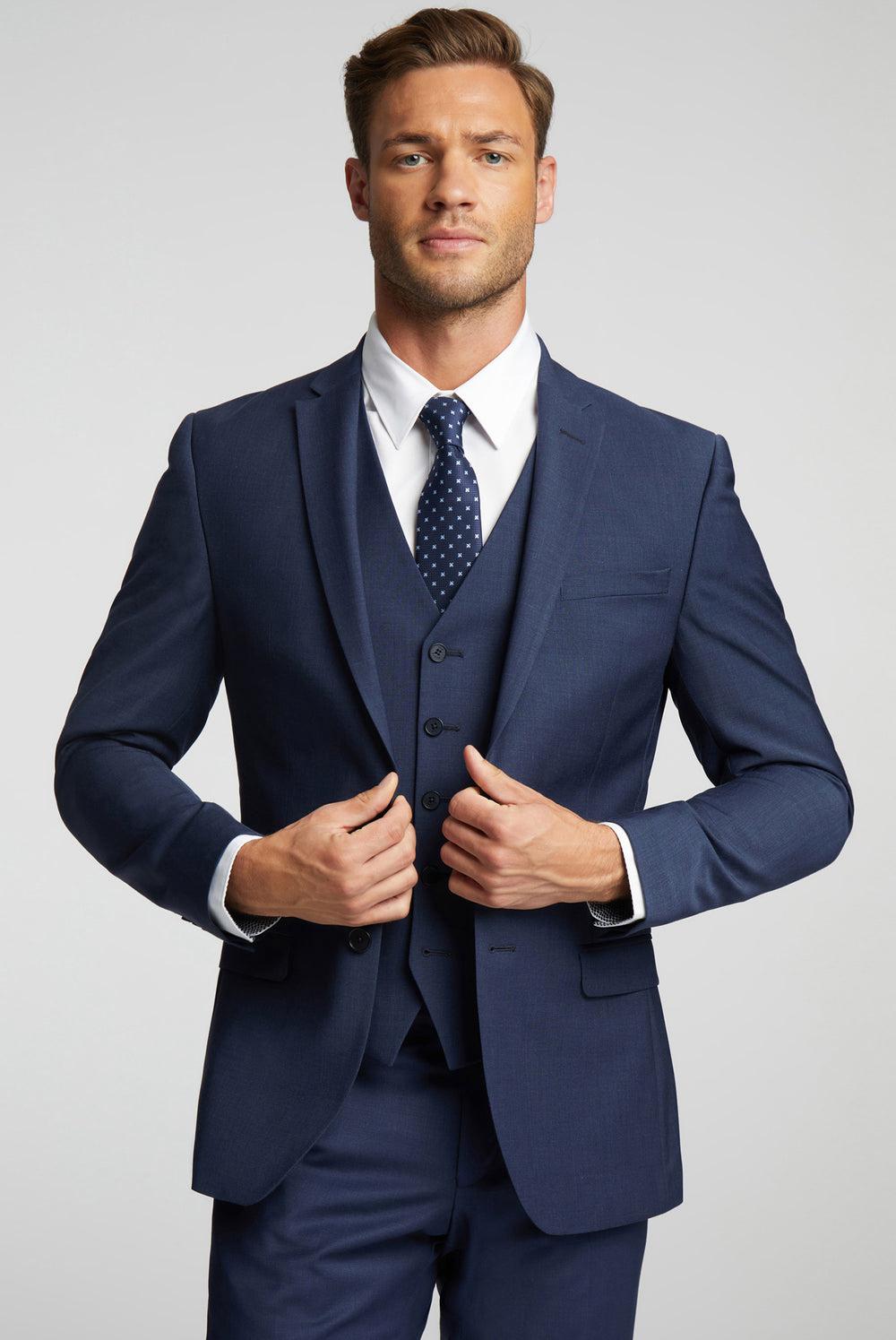 Blue Ted Baker PANAMA - Wool Blend Slim Fit Suit Men Jackets | Ireland  6248-KEUIQ