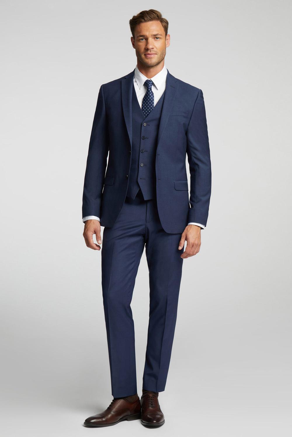Blue Ted Baker PANAMA - Wool Blend Slim Fit Suit Men Jackets | Ireland  6248-KEUIQ