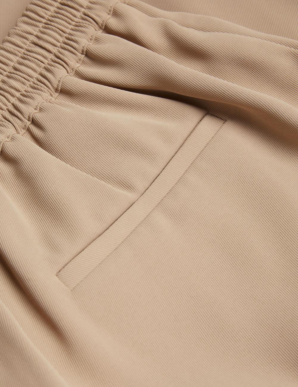 Camel Ted Baker LILIAAH - Wide Leg Tailored Smart Women Joggers | Ireland  3426-KIETD