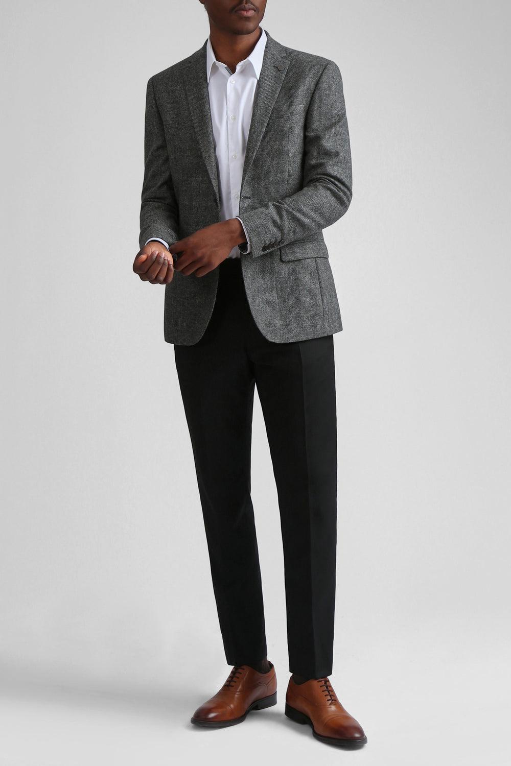 Charcoal Ted Baker ASOJS - Puppytooth Check Slim Fit Men Blazers | Ireland  2173-YPJKS