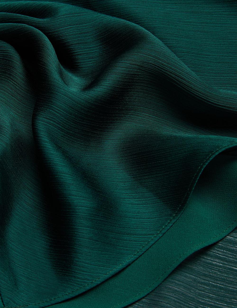 Dk-Green Ted Baker RIMINI - Chiffon Drape Neck Detail Women Maxi Dresses | Ireland  0819-PKTJD