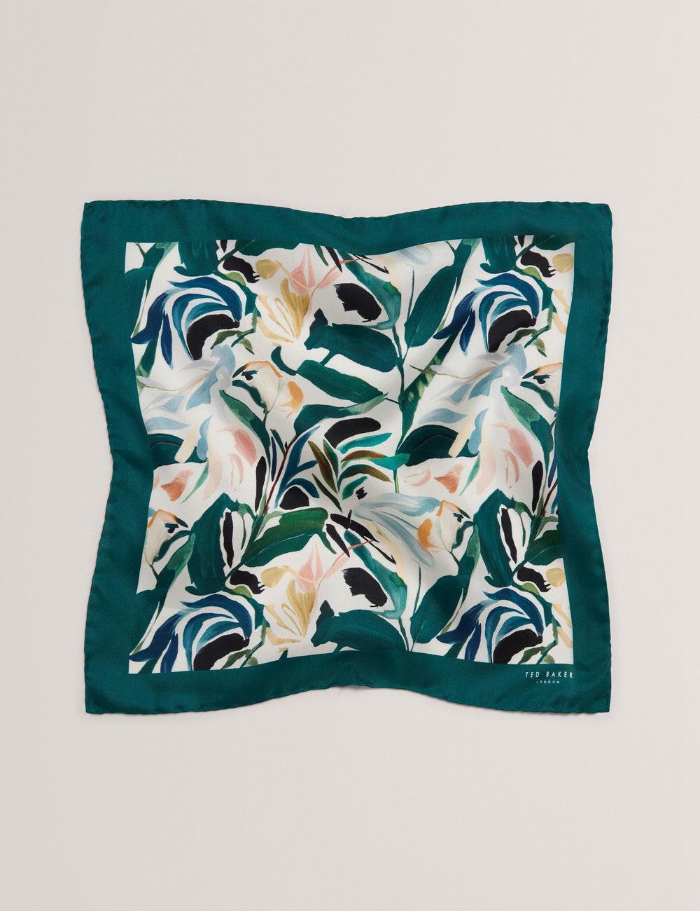 Ecru Ted Baker BOYTONP - Botanical Floral Silk Pocket Men Pocket Squares | Ireland  3246-NUMFC