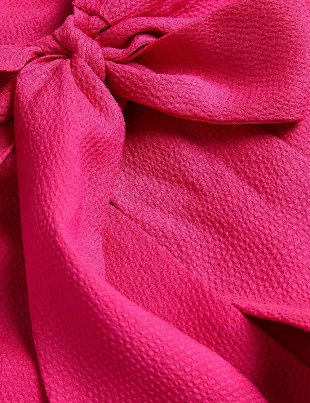 Fuchsia Ted Baker ANINI - Textured High Neck Sleeveless Top Women Blouses | Ireland  6041-CBXAM