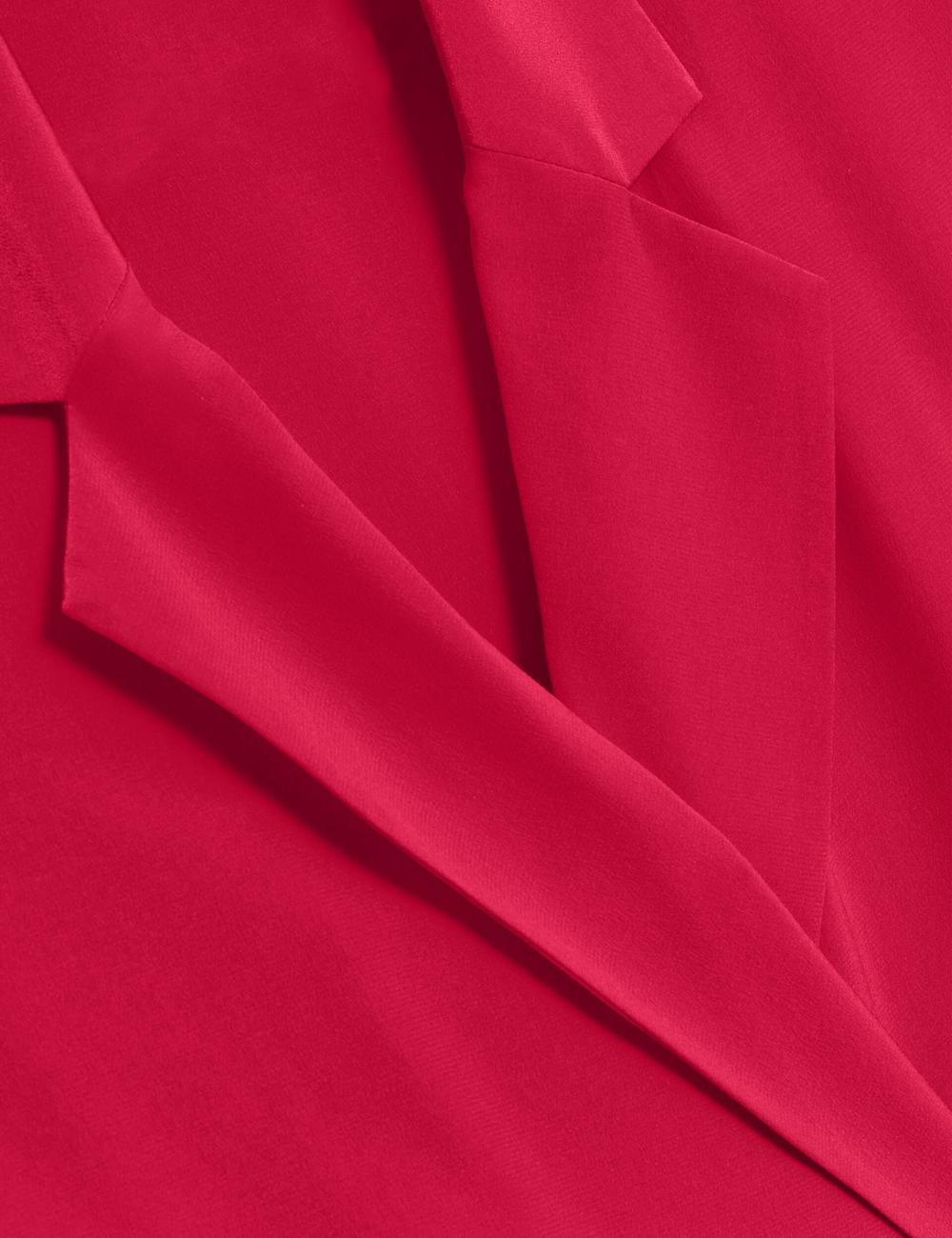 Fuchsia Ted Baker CARLOE - Silk Short Sleeve Women Blazers | Ireland  4689-XEAPO