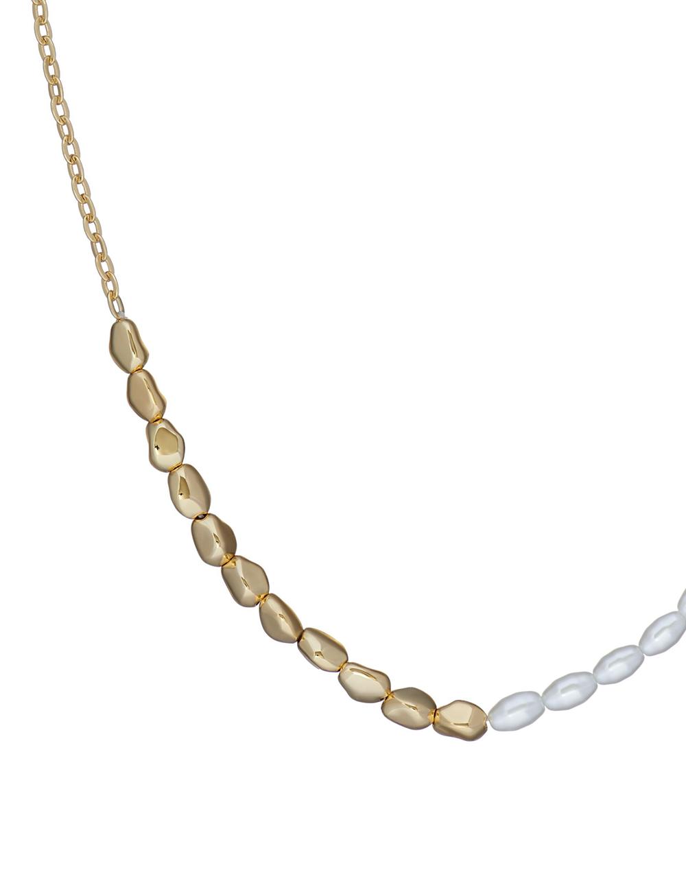 Gold Ted Baker ILENIE - Island Pearl Beaded Women Necklaces | Ireland  3298-ISDYN