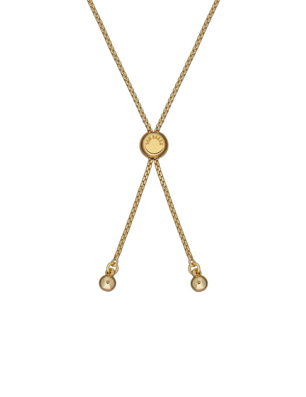 Gold Ted Baker INELA - Island Pearl Bead Adjustable Women Bracelets | Ireland  7628-POFTW