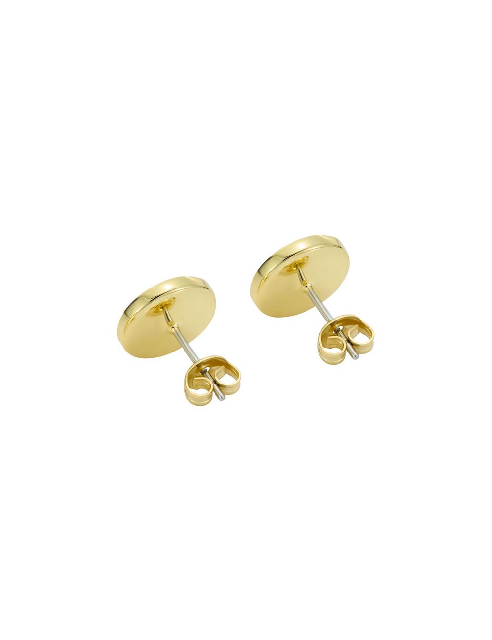 Gold Ted Baker MONLIA - Monogram Logo Stud Women Earrings | Ireland  4163-RLEDP