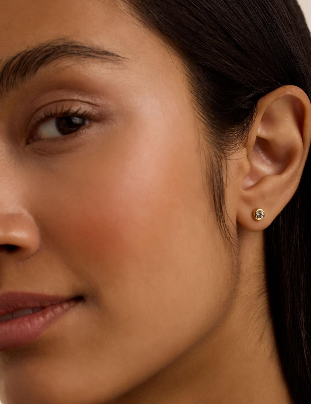 Gold Ted Baker SINEE - Mini Crystal Stud Women Earrings | Ireland  4936-ZHOTD