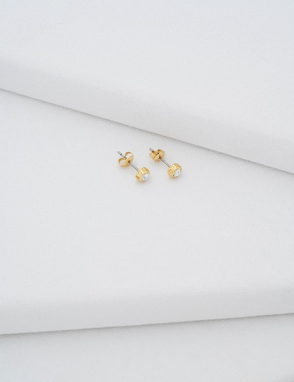 Gold Ted Baker SINEE - Mini Crystal Stud Women Earrings | Ireland  4936-ZHOTD