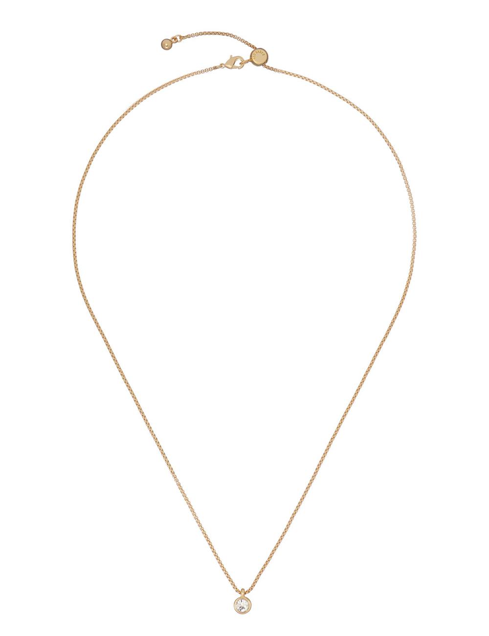 Gold Ted Baker SININAA - Mini Crystal Pendant Women Necklaces | Ireland  7281-OWLFY