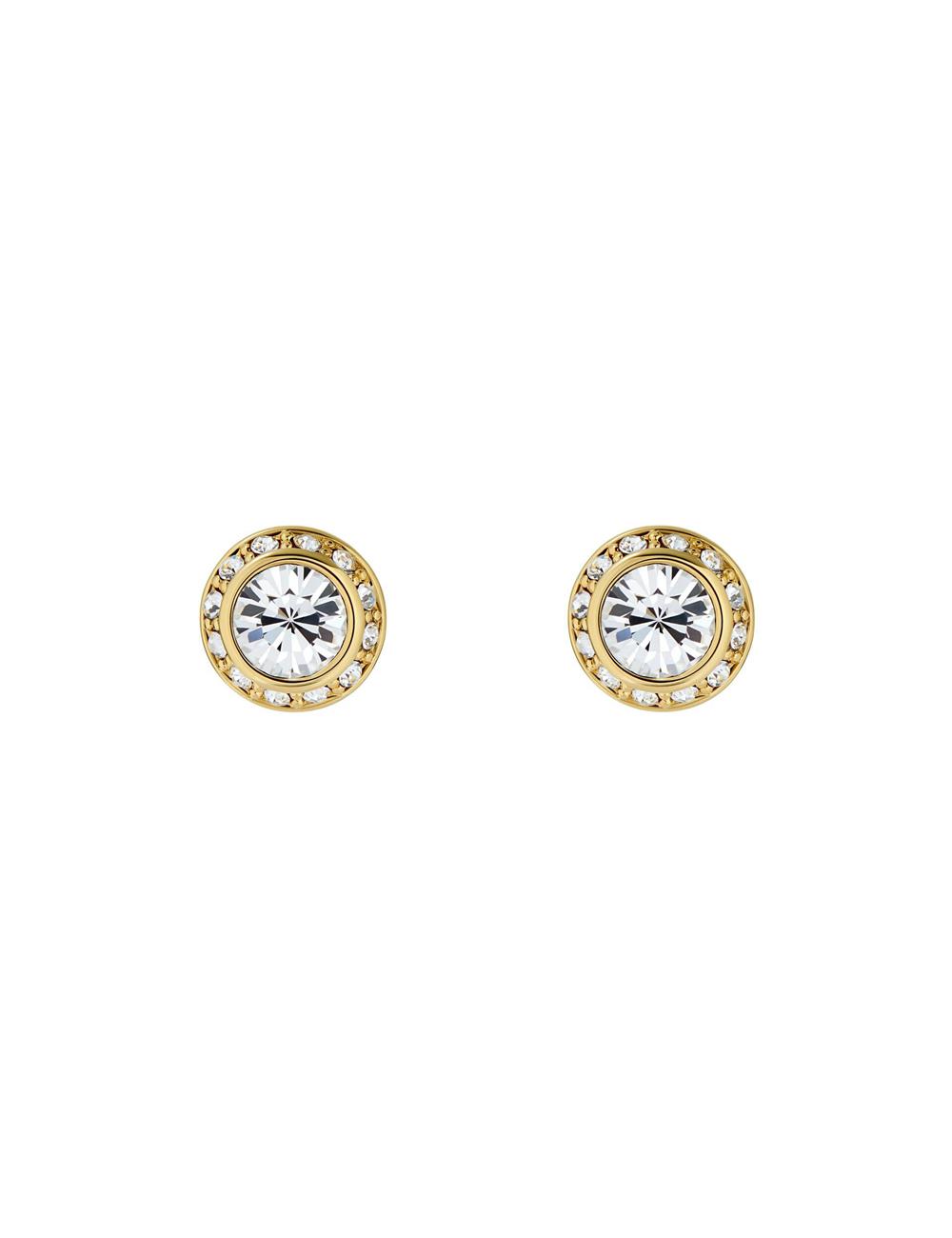 Gold Ted Baker SOLETIA - Solitaire Sparkle Crystal Stud Women Earrings | Ireland  5319-EGDUJ