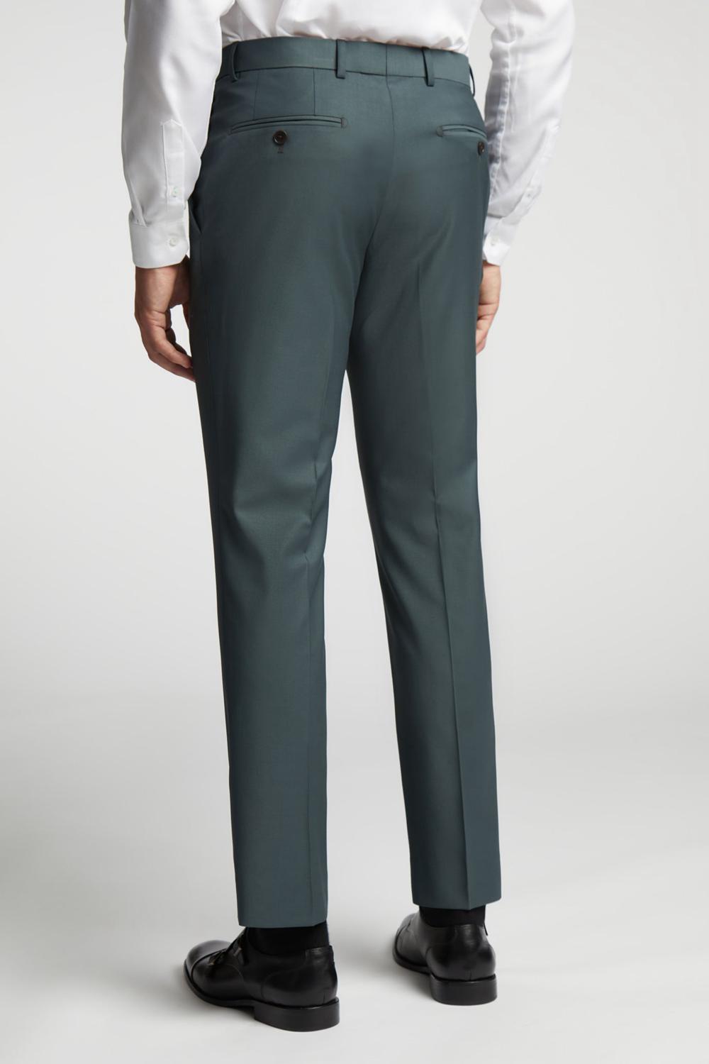 Green Ted Baker LUNANTS - Wool Blend Slim Suit Men Trousers | Ireland  2483-BZSGC