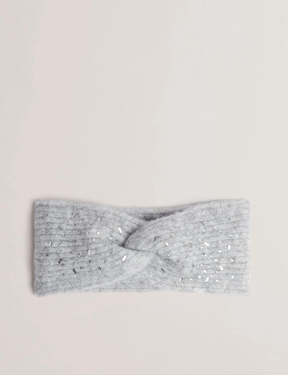 Grey Ted Baker PENAOPA - Rhinestone Detail Knitted Women Headbands | Ireland  1425-XZCKW