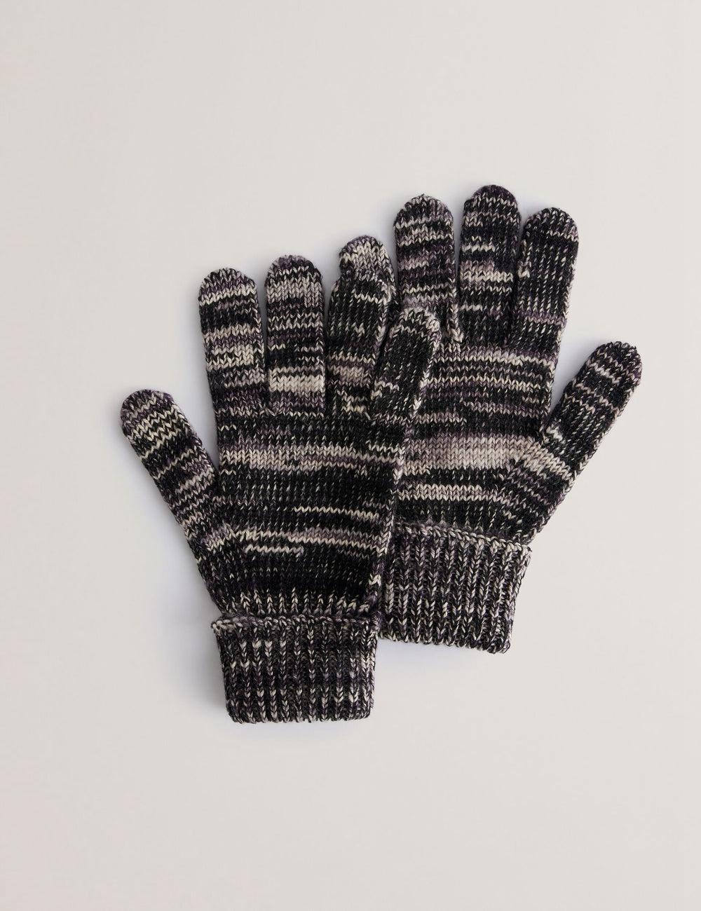 Grey Ted Baker PERCIYS - Marl Knit Ribbed Cuff Men Gloves | Ireland  2847-EJNVH