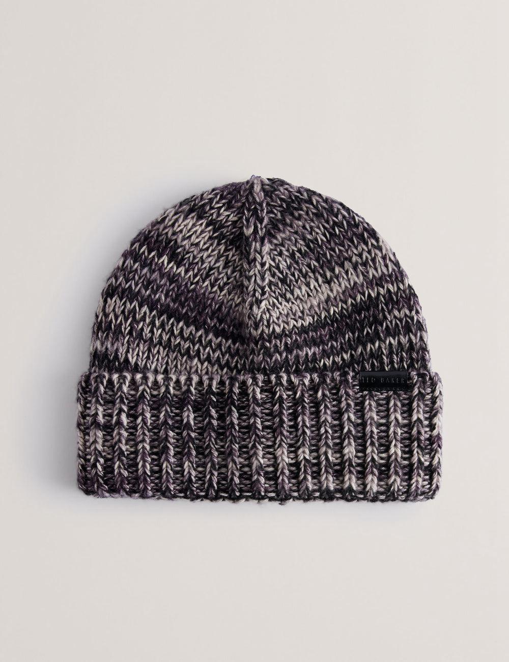Grey Ted Baker RICHIIS - Marl Knit Turn Up Beanie Men Hats | Ireland  3645-LXQVA