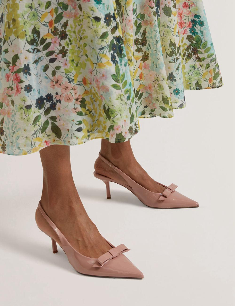 Ivory Ted Baker AZULLA - Floral A-Line Woven Women Midi Skirts | Ireland  3980-CHGJP