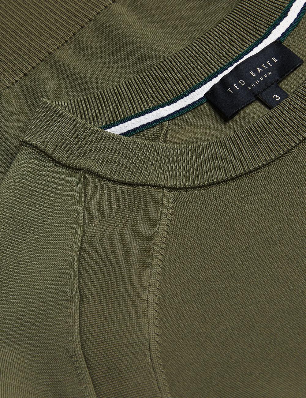 Khaki Ted Baker MAYWO - Saddle Shoulder Crew Neck Men Jumpers | Ireland  5683-PJRBW