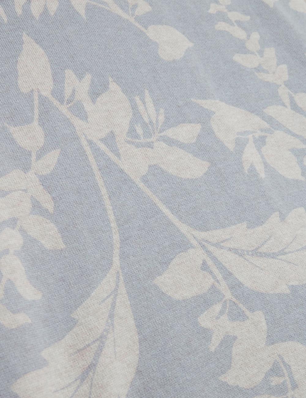 Lt-Blue Ted Baker DENNIO - Short Sleeve Printed Floral Men T-Shirts | Ireland  4021-OKMBQ